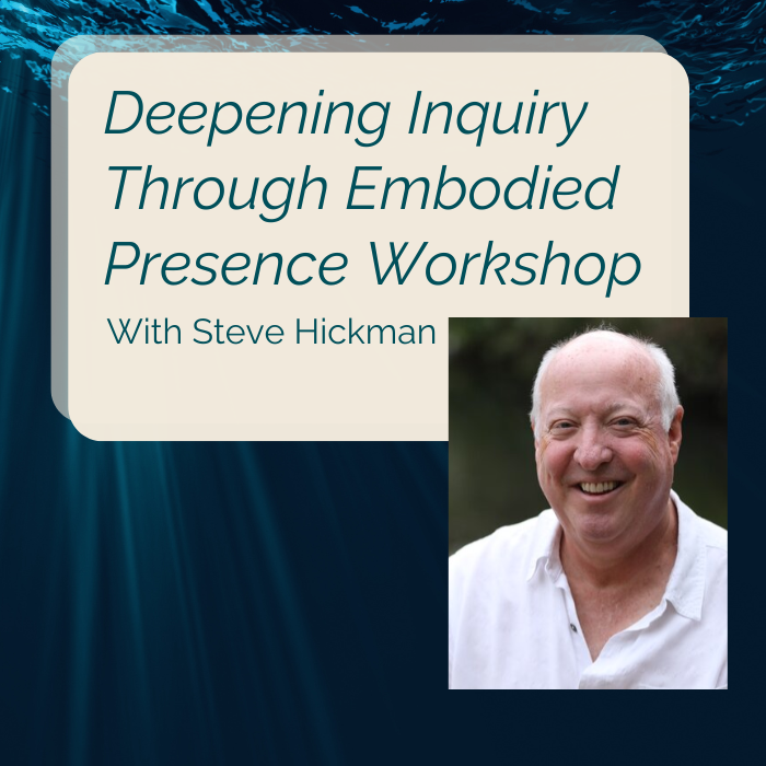 November 14, Deepening Inquiry Through Embodied Presence Workshop with Steve Hickman