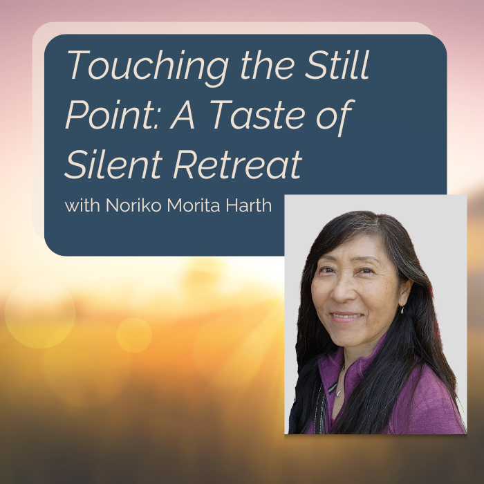 August 26th, Touching the Still Point: A Taste of Silent Retreat with Noriko Morita Harth
